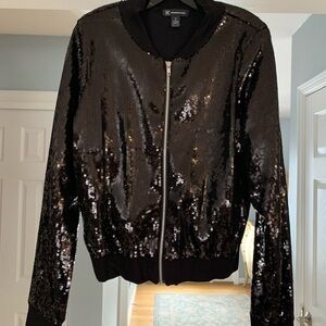 Black Sequin Women's Jacket